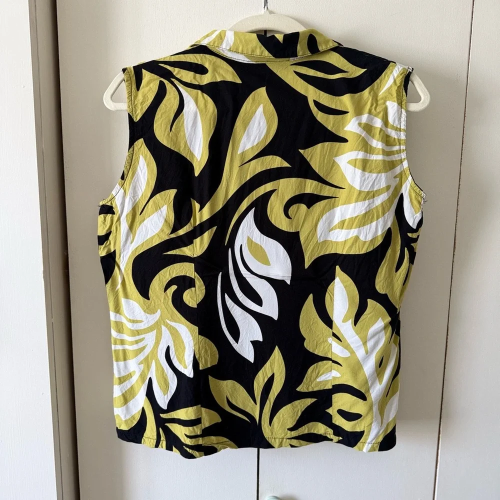 Vintage Hawaiian Reserve Collection Sleeveless Tropical Tank Made in Hawaii L - Picture 6 of 7